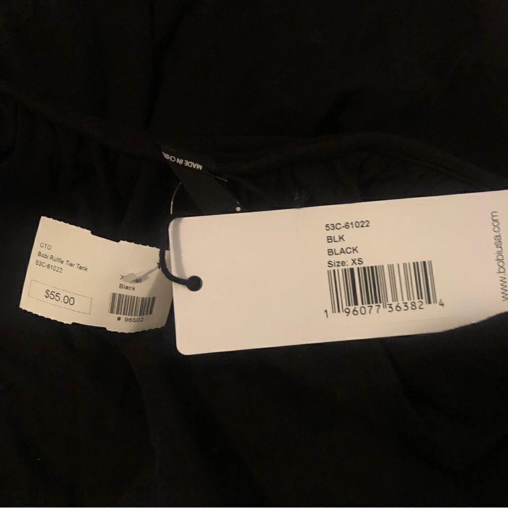 Black Layered Lightweight Cami Tank‎ - Picture 7 of 7